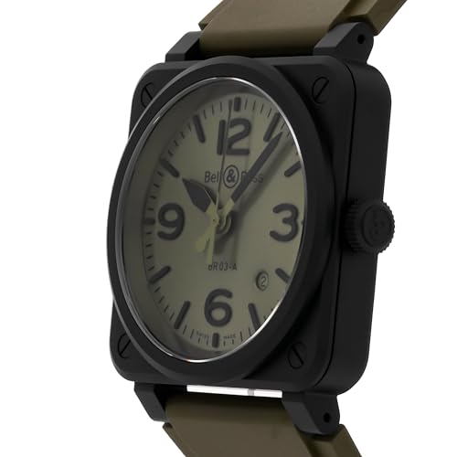 Bell & Ross BR-03 Automatic Green Dial Watch BR03A-MIL-CE/SRB (Pre-Owned)2