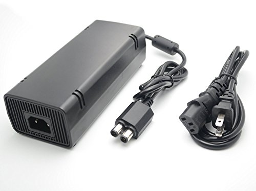 Fonte Xbox Para 360 Slim Bivolt 110v/220v Mais Cabo De Força
