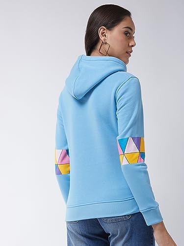 Image of Modeve Women Printed Hooded Sweatshirt for Winter