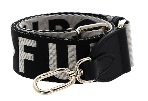Furla Nastro Logato Fiona Shoulder Strap Nero Perla
