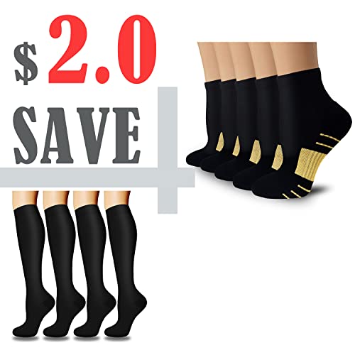 Aoliks Knee High Compression Socks And Ankle Compression Socks For Women & Men -Best Support For Athletic, Running, Hiking #TOP10