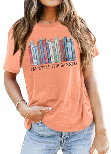 Image of Books Shirts for Women Reading T-Shirt Book Lover Tops Funny Readers Gifts Clothes Casual Librarian Tees