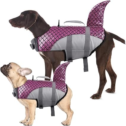 Olpad Dog Life Jacket, Dog Life Jacket for Swimming, Boating, Canoeing and Water Sports (Pink, L) 1