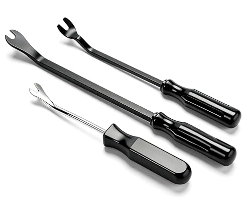 Image of 3 PCS Car Clips Fastener Remover Tool, Car Panel Dashboard Door Window Tool, Fastener Car Panel Door Interior Window Tool, Clip Puller Rivet Removal Tool (Black)
