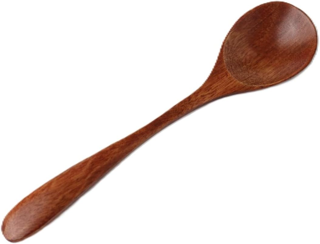 Dishwasher Safe Wooden Tea Spoons Set of 5 - Lacquer