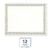 Geographics Serpentine Premium Foil Certificates, Gold Foil, 8.5 x 11 Inches, Pack of 12 (44407)