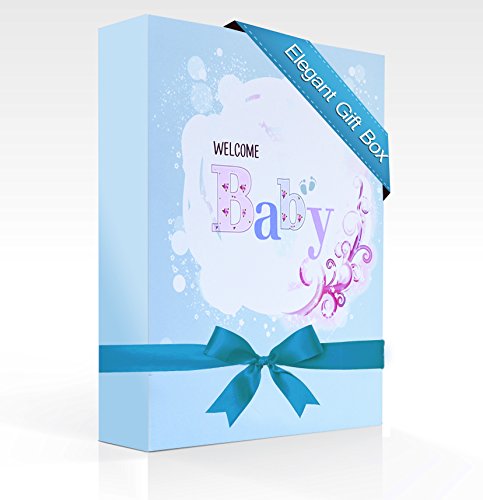 First Year Baby Memory Book. Keepsake Journal, Unisex Photo Album & Scrapbook + 12 Monthly Stickers for Boy & Girl. Perfect Shower Gift For New parents