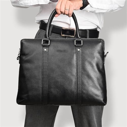 Business Handbag Cowhide Briefcase Men's Casual Shoulder Bag Computer Bag2
