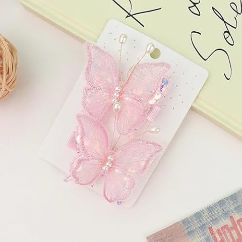 Snokkcomss Cute Butterfly Hair Clips for Kids Cover