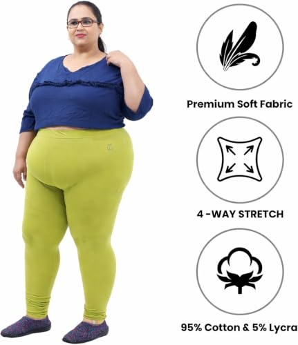 Image of BIGTEES Cotton Leggings for Women Full Length | Stretchable, Soft & Comfortable Pants for Women