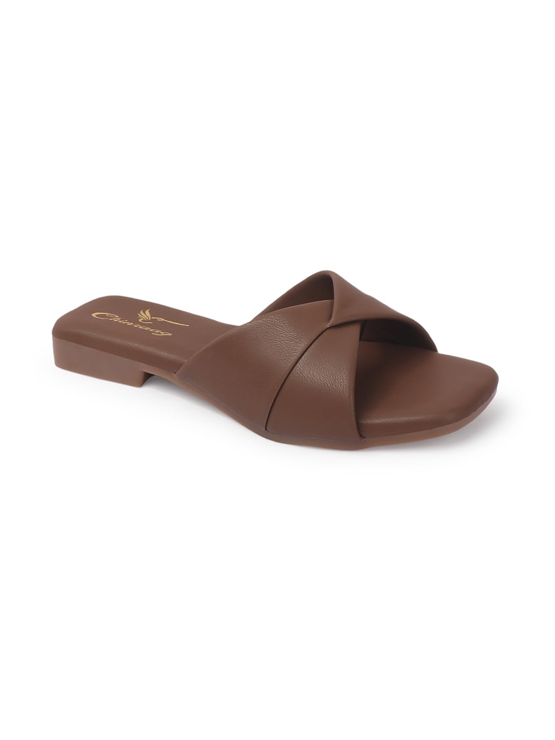chinraag Women Cross Strap Flats Slip-On Sandals (CR-366-P)-picture-47