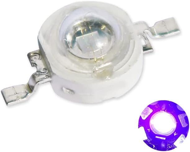 3W ULTRAVIOLETA púrpura LED bombillas ultravioleta lámpara chips 365nm 375nm 380nm 385nm 395nm 405nm 410nm 420nm con 0.787 in PCB sustrato de