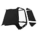HECASA Convertible Soft Top Compatible with 1970-1980 MG Midget Soft Roof Replacement with Clear Plastic Window, Premium Grade Sailcloth Vinyl Black