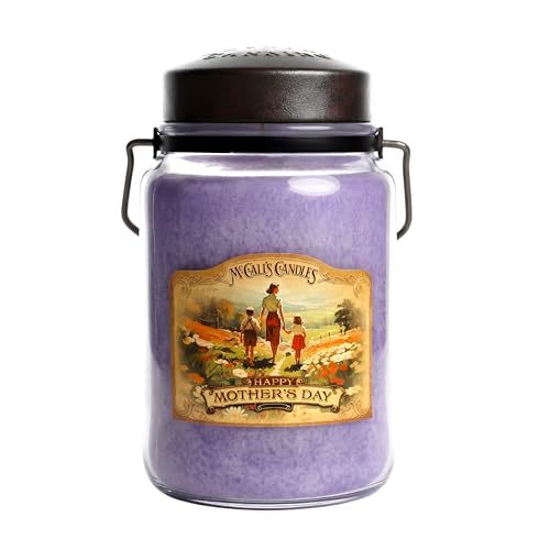 McCalls Candles | Mothers Day | 26 oz Classic Jar Candle | USA-Poured | Rustic Jar with Carrying Handles | Floral & Fruity Warmth Fragrance