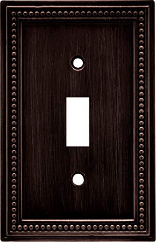 Brainerd 64411 Beaded Single Toggle Switch Wall Plate / Switch Plate / Cover