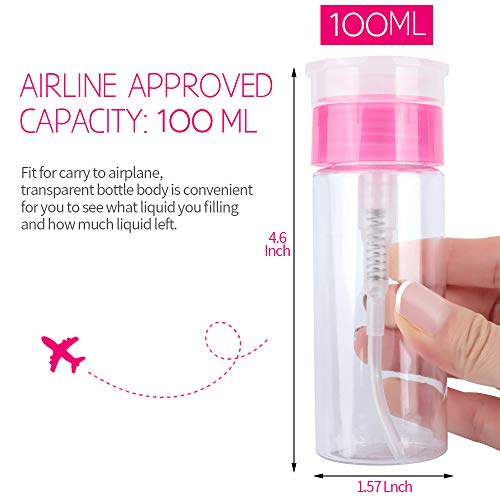 900pcs Lint Free Nail Wipes Pads with Plastic Bottle, FANDAMEI 1pcs 100ml Gel Polish Remover Pump Dispenser and 2 Packs Gel Acrylic Polish Remover Cleaner Cotton Pads, UV Gel Soak Off Clean Wipe - Image 4