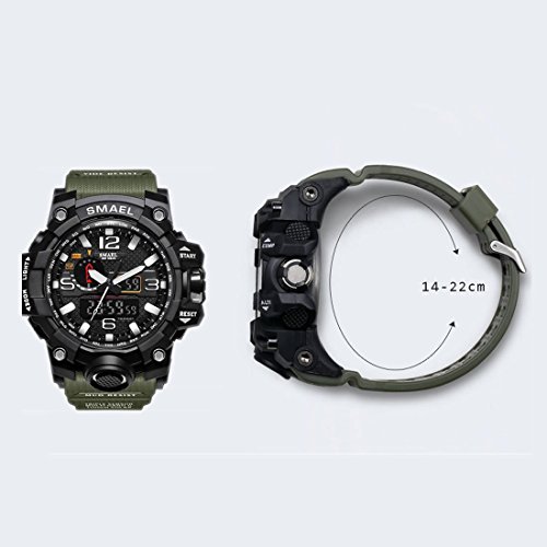 Relógio de pulso tipo Militar pulseira verde.lindo demais.!!!