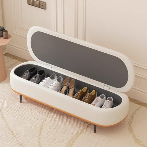 Banc rectangulaire extra long gris au design capitonné chic