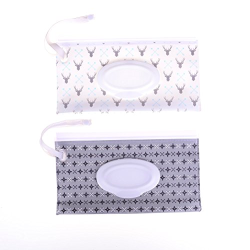 FADACAI Feuchttücher-Tasche für Babys, wiederverwendbar, nachfüllbar, tragbar, für Reisen Cover