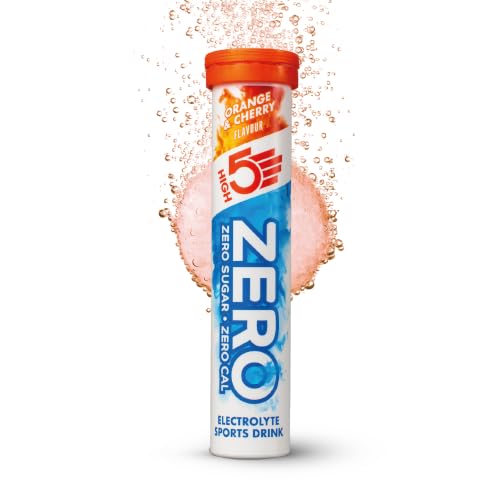HIGH5 ZERO Electrolyte Tablets for Hydration, Orange & Cherry, 20 Tablets
