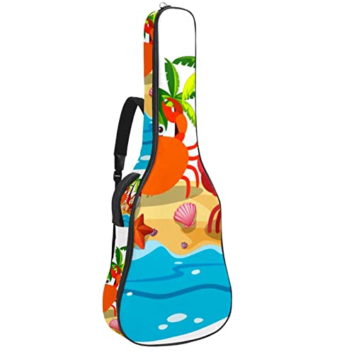 Housse de transport étanche pour guitare avec bandoulière réglable, Multicolore 07, 42.9×16.9×4.7 in, Organiseur de sac - Les Beatles, Paul McCartney, John Lennon, RIngo Starr, George Harrison Housse de transport étanche pour guitare avec bandoulière réglable, Multicolore 07, 42.9x16.9x4.7 in, Organiseur de sac