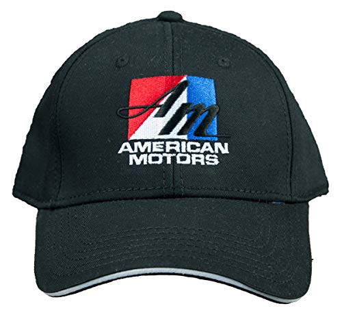 American Motors Rambler American Engine Bearings & Components - A&E Designs American Motors Corporation Logo Hat Embroidered Cap, Black