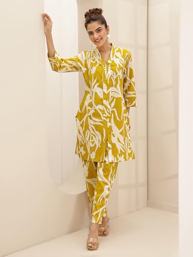 Image of Libas Printed Cotton Blend Co-ord Set