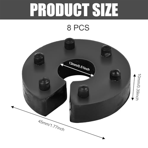 Namvo 8er-Pack 16 mm Universal-Federwegbegrenzer, Auto-Federwegstopper-Clip, Ersatz-Druckkn?pfe für die meisten Fahrzeuge