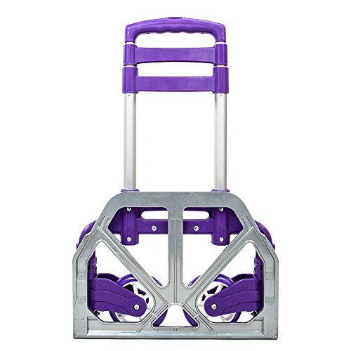 Carrito Plegable Portátil de Aluminio Púrpura miniatura 2