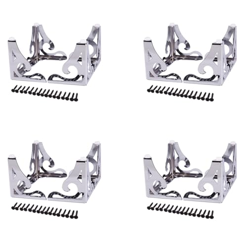 Gbloodst Moderno Muebles Sofá Patas Metal para Sofá Mesa Gabinete Armario Conjunto de 16 (10 cm)