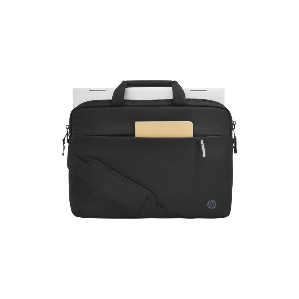 HP Professional TopLoad Briefcase Messenger Bag for Laptop/Chromebook/Mac, RFID, Suitcase Pass-Through - Grey
