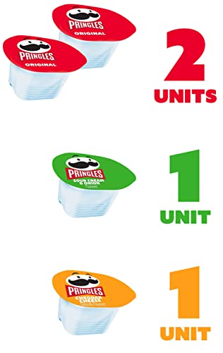 VARIETY PACK - Hot Snacks Lays & Ruffles Chips, Fritos, Funyuns Pringles Stacks Individual Size Bags Classic, Barbecue, Cheddar, Ranch and Spicy Flavored (Chips Pack), 14 Piece Set, 33.0 Count