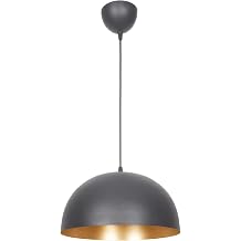 Fer Avize Madrid  zel Tasar m Cafe - Mutfak Model Metal Siyah i i Gold Sark t Tekli Avize