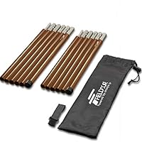 Amazon | FIELDOOR アルミテントポール 2セット入り (5本連結