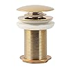 Emartt Full Thread Waste Coupling for Wash Basin in Gold Color | Full Threaded Pop Up Waste Coupling | Sink Waste Coupling | Waste/Drainer Coupling 3 Inch