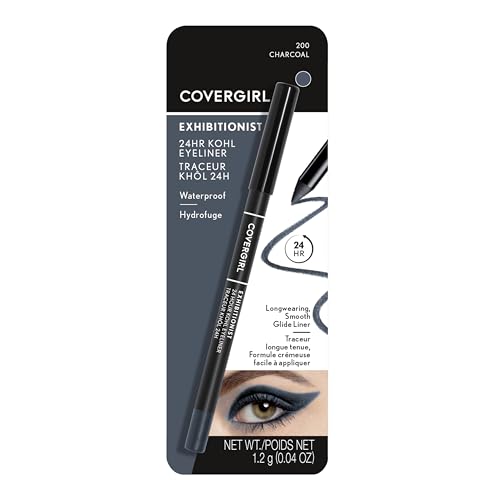 COVERGIRL Exhibitionist 24-Hour Kohl Eyeliner, Charcoal, 0.04 Ounce - image 8