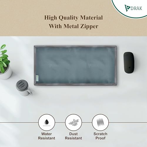 Image of EDRAK Keyboard Dust Productive Bag Case Sleeve Pouch for UniversalKeyboard, Logitech /Razer /Das /Havit /Apple Magic Keyboard Protector, Wireless /Wire Computer /Gaming PCKeyboard Dust Cover KC1(Grey)