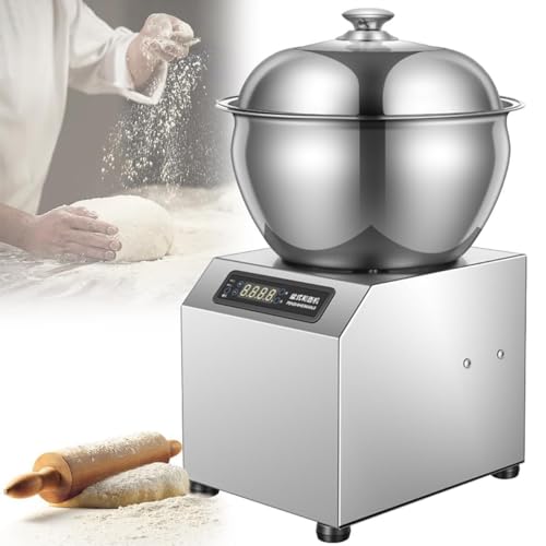 QUSYZD Amasadora eléctrica de 1800 W con función de Calentamiento a Temperatura Constante, amasadora Comercial, rotación bidireccional, 8 kg.,