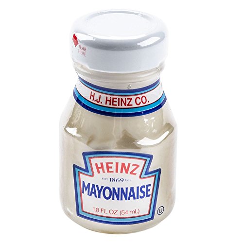 Heinz Mayonnaise Mini Glass Bottles - Case of 60 (1.8 Oz. / 54 Ml.)