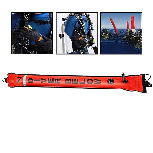 Bouée de marqueur surface orange 150 cm de plongée sous-marine gonflable