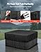 VEVOR Outdoor Hot Tub Cover, 88 x 88 x 20 Inch Weatherproof and Waterproof Hot Tub Cover Protector, 600D Heavy Duty Oxford Fabric and 950N Tearing Strength, Square Spa Covers for Hottub, Black