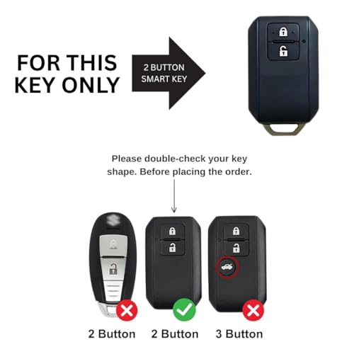 Image of Monster Transformer Car Key Cover for Maruti Suzuki Baleno, Brezza, Fronx, Grand Vitara, XL6, Ertiga, Jimny | Smart Key Case 2 Button | Silicone Waterproof Key Protector Cover with Keychain