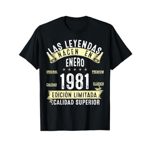 44 Años Cumpleaños Las Leyendas nacen en enero de 1981 Camiseta