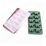 Operitacx Silicone Mold Bear Shaped Molds with Lid for Easy Release for Ice Cream and Treats