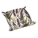 WZYWHJ Leder-Ablagetablett – hochwertige, kratzfeste, wasserdichte Ablage für Schlüssel, Uhren, Schmuck und mehr, S, provenzalisches Lavendelmuster