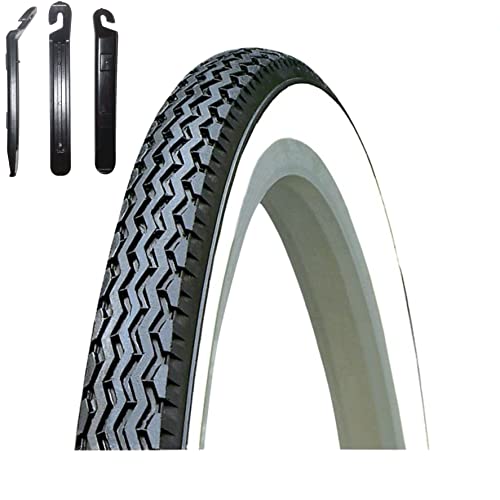 1 x Kenda K-133 26' Fahrradreifen Fahrradmantel Schwarz/Weiß 37-590 (26 x...