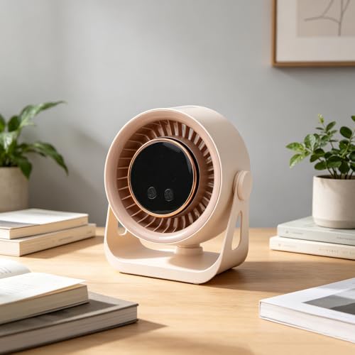 Ventilador de escritorio silencioso Tosuny con batería USB portátil para teletrabajo 5
