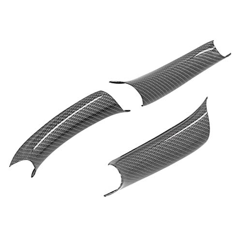 Capa de alça interna lateral passageiro, 3 peças capa de maçaneta interna do carro substituição esti