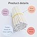 IGNITE EASE 4 Inch White Matches Bulk, 100 Count Long Safety Wooden Matches Sticks for Candles, Fireplace | Decorative Matche with Striker Box by IGNITE EASE