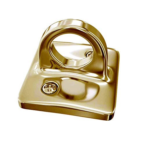 Montour Line Large Loop Wall Plate For Hanging Ropes In Satin Brass, Post Queue Line Barrier For Movie Theaters, Grand Openings, Hotels #TOP4